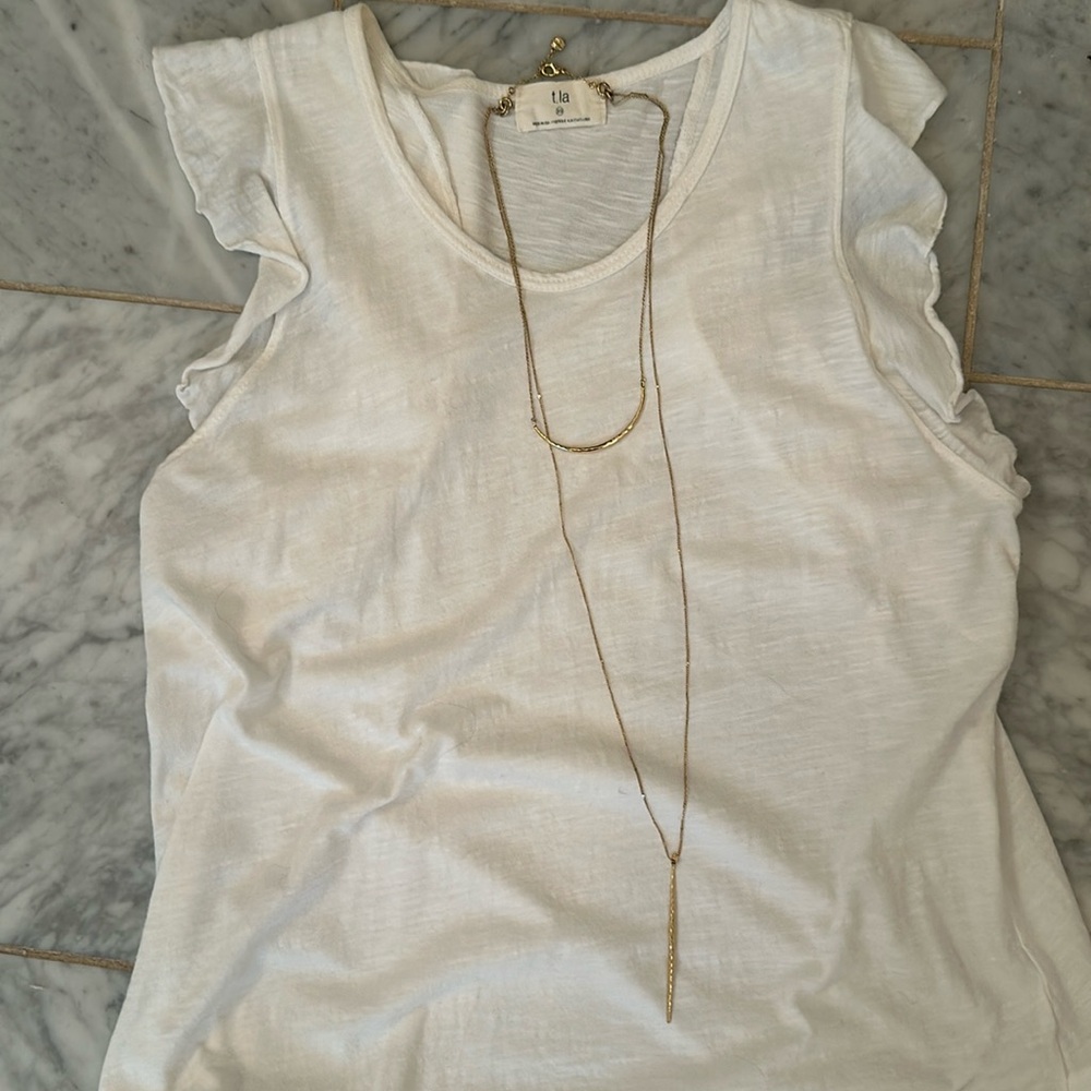 Stella and Dot 3 in one gold necklace